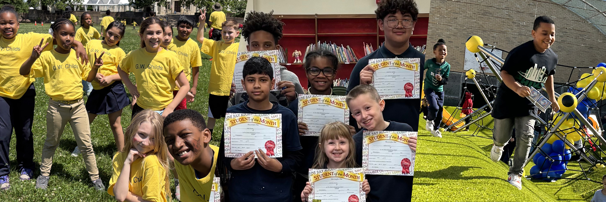 Students at G.W. Childs Elementary School.